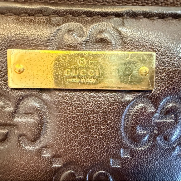 Authentic Gucci Dark Brown Leather Zip Wallet. COA. - Picture 4 of 9